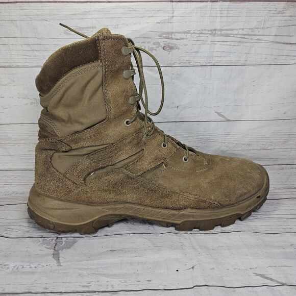 Bates Combat Boots Men\'s Size 15 M Brown Coyote Suede Vented E11031